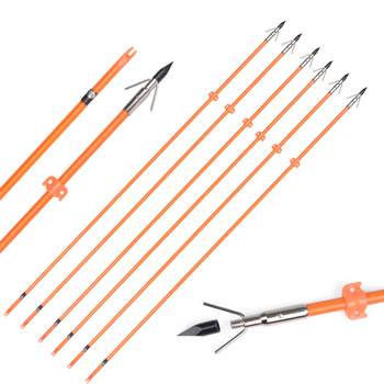 Elong Outdoor OD8mm 32inch Bowfishing Arrow Fiberglass Shaft Archery Fishing Using
